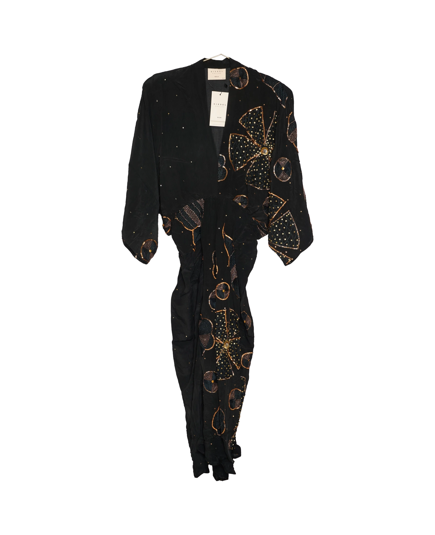 Juno SILK Dress Sparkling Black - No. 10