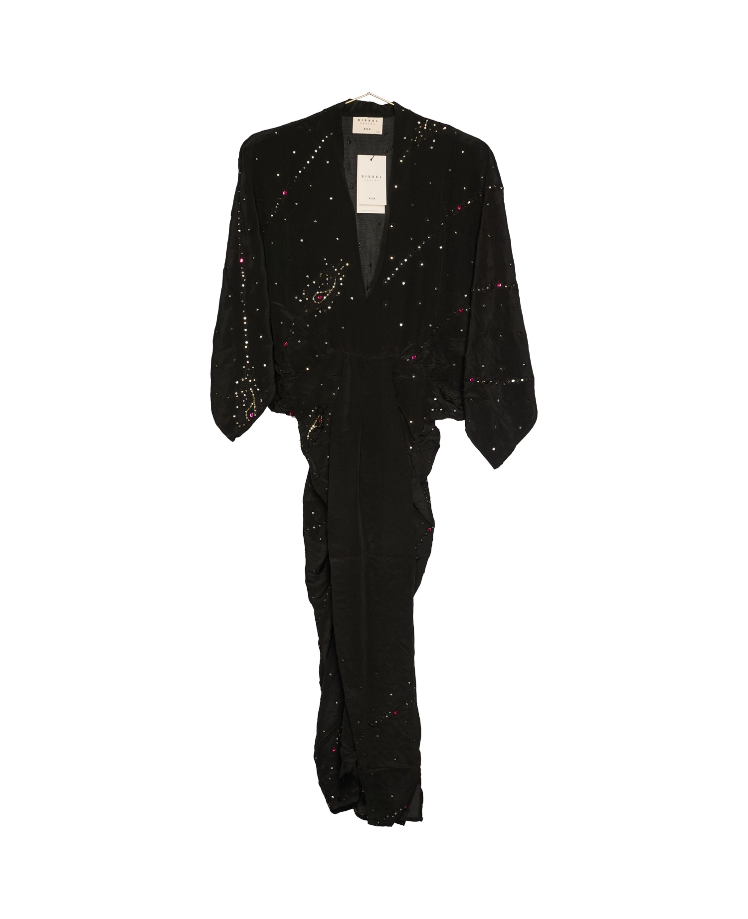 Juno SILK Dress Sparkling Black - No. 102