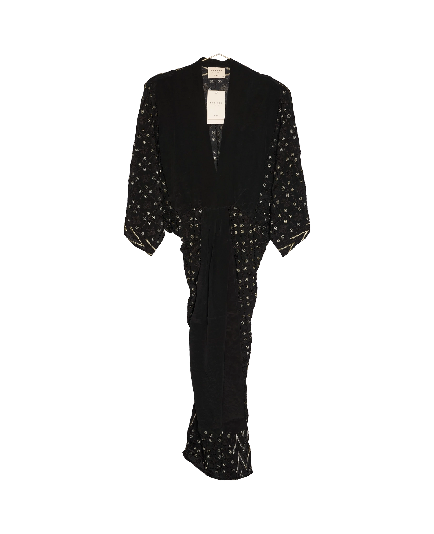 Juno SILK Dress Sparkling Black - No. 104