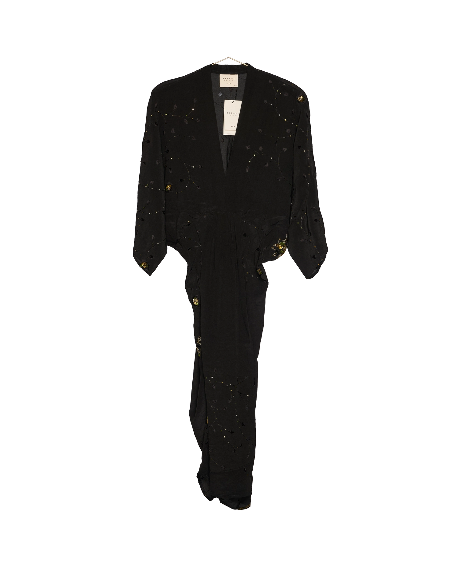 Juno SILK Dress Sparkling Black - No. 105