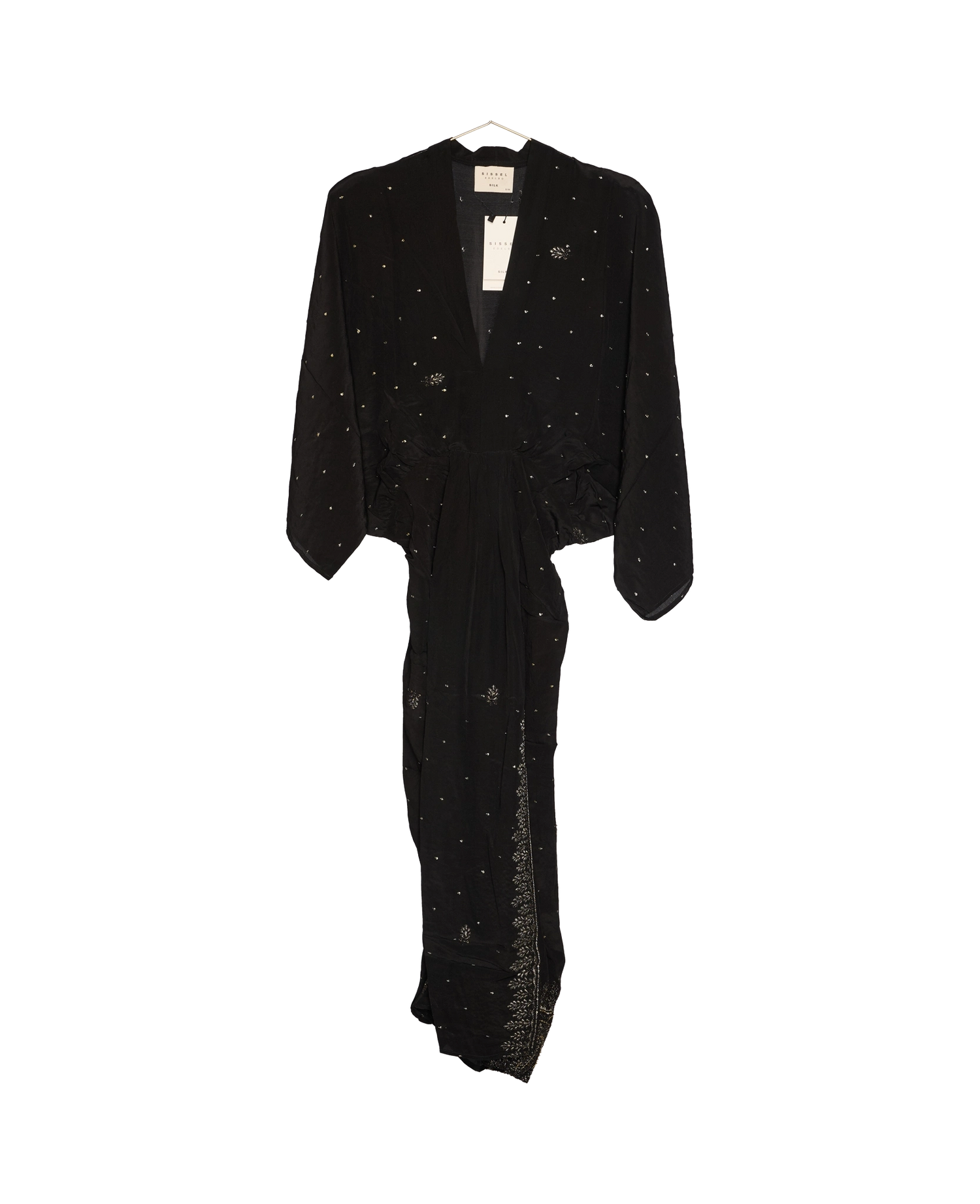 Juno SILK Dress Sparkling Black - No. 106