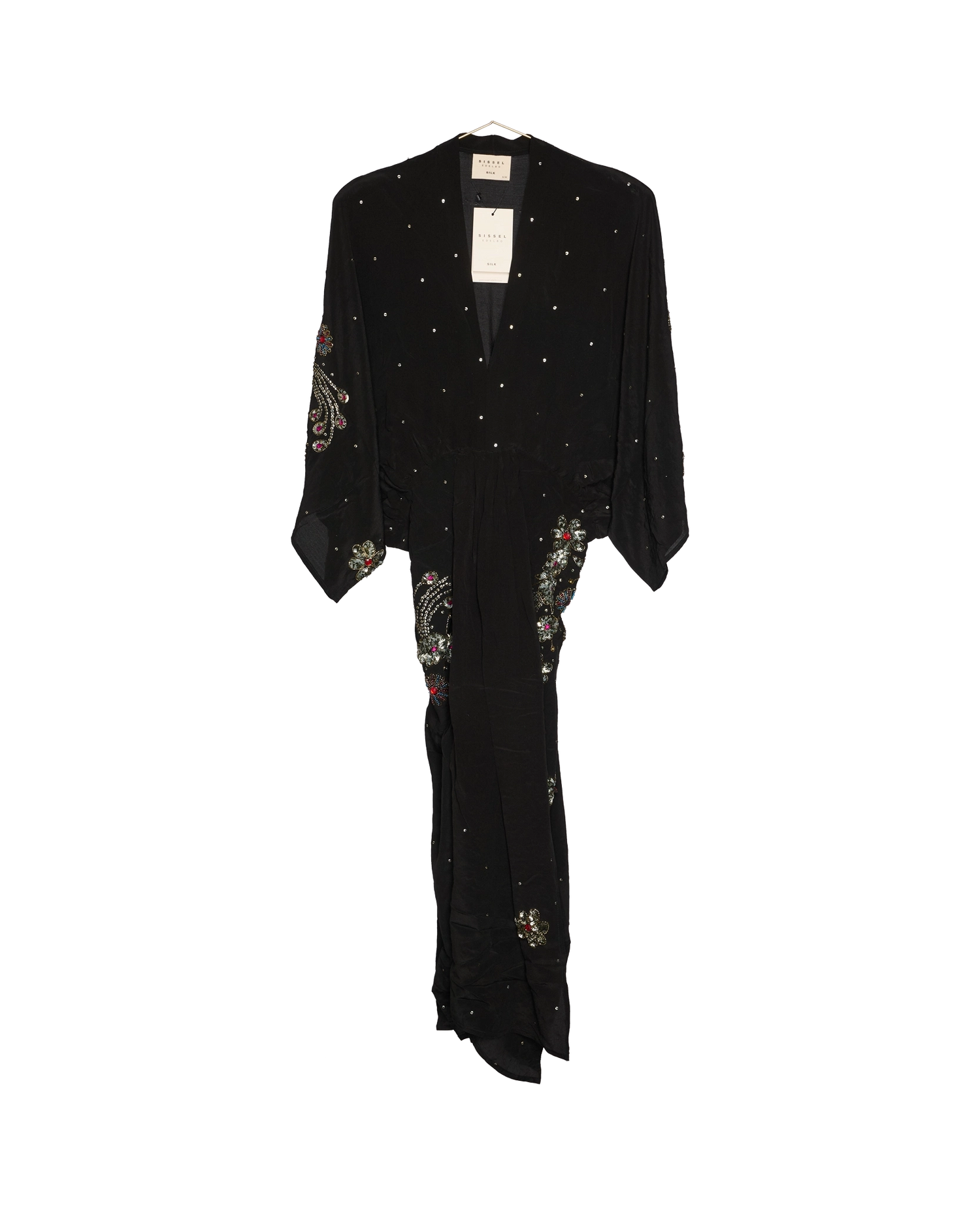 Juno SILK Dress Sparkling Black - No. 107
