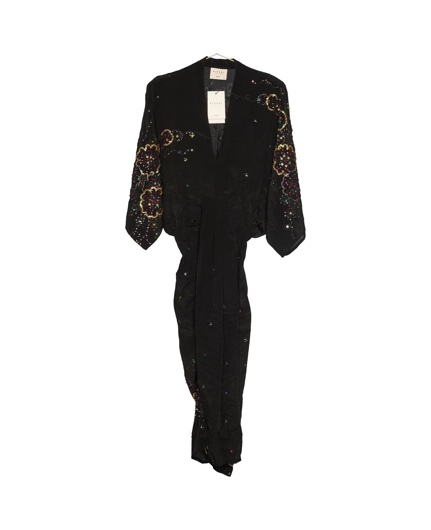 Juno SILK Dress Sparkling Black - No. 110