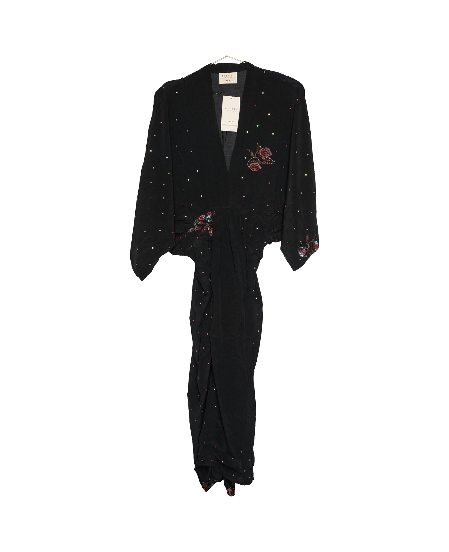 Juno SILK Dress Sparkling Black - No. 112