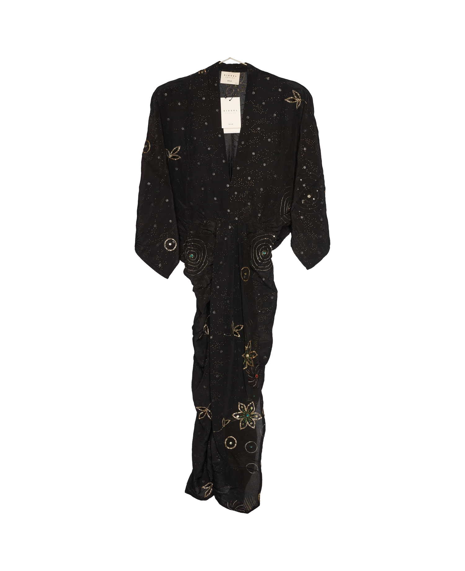 Juno SILK Dress Sparkling Black - No. 113