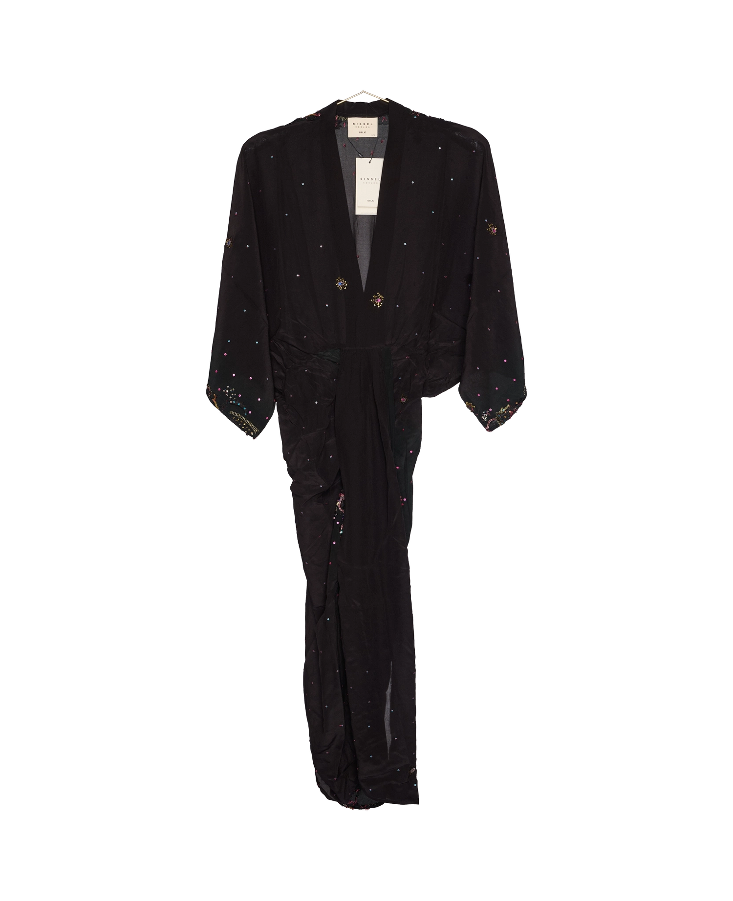 Juno SILK Dress Sparkling Black - No. 115