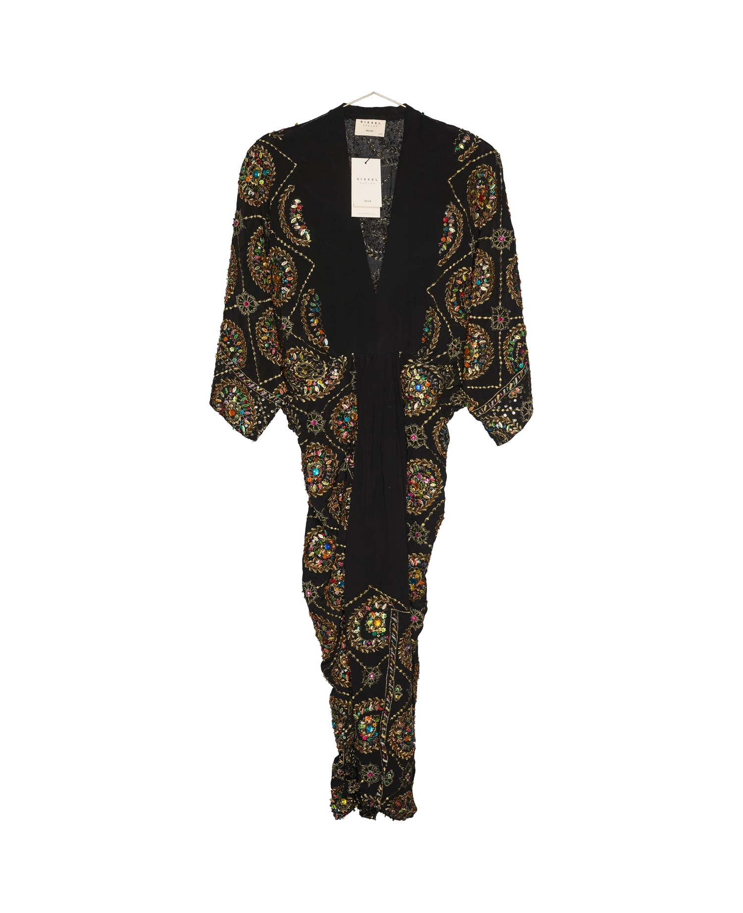 Juno SILK Dress Sparkling Black - No. 121