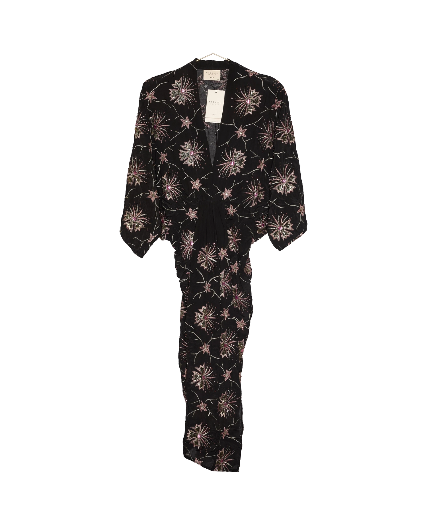 Juno SILK Dress Sparkling Black - No. 122