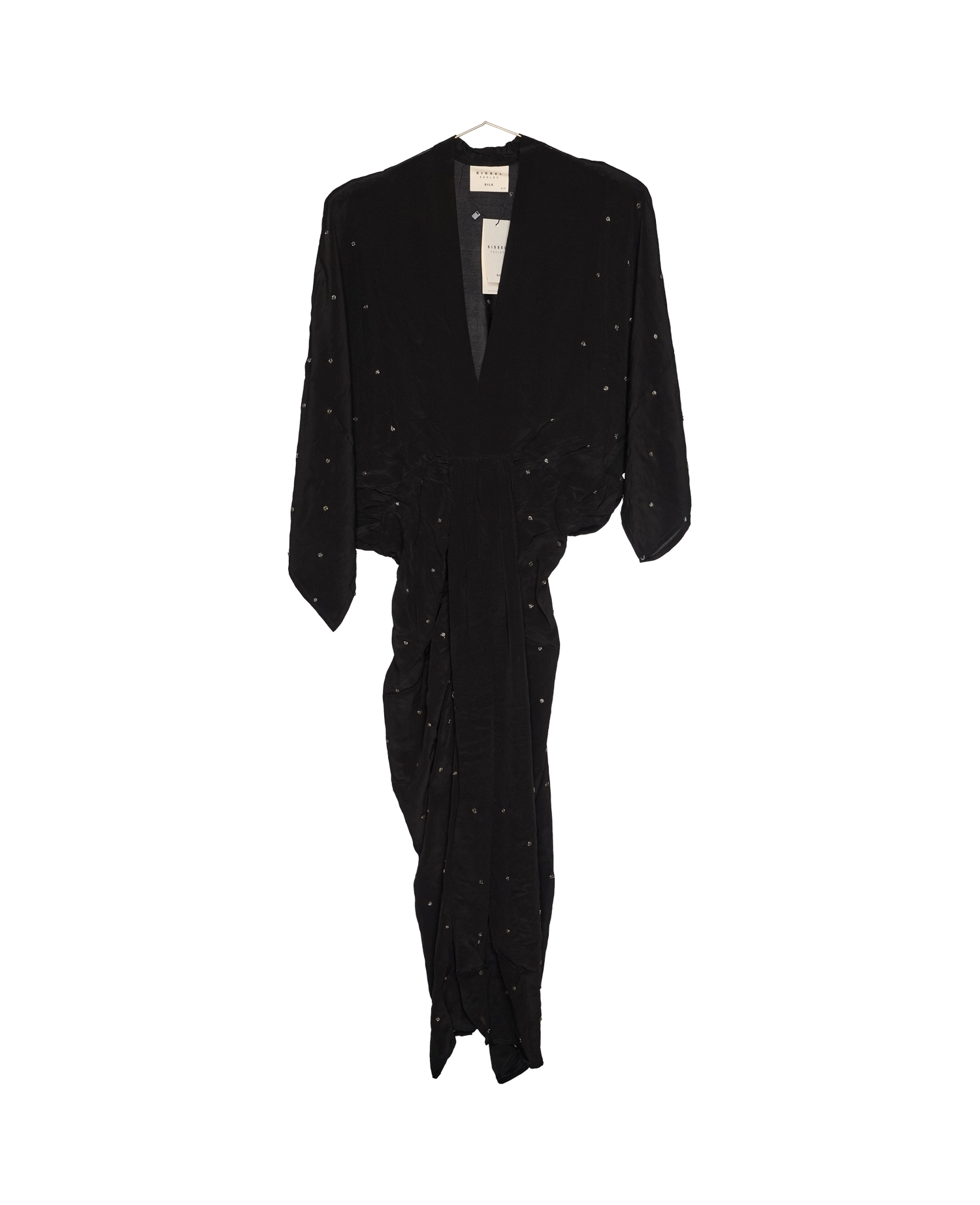 Juno SILK Dress Sparkling Black - No. 125