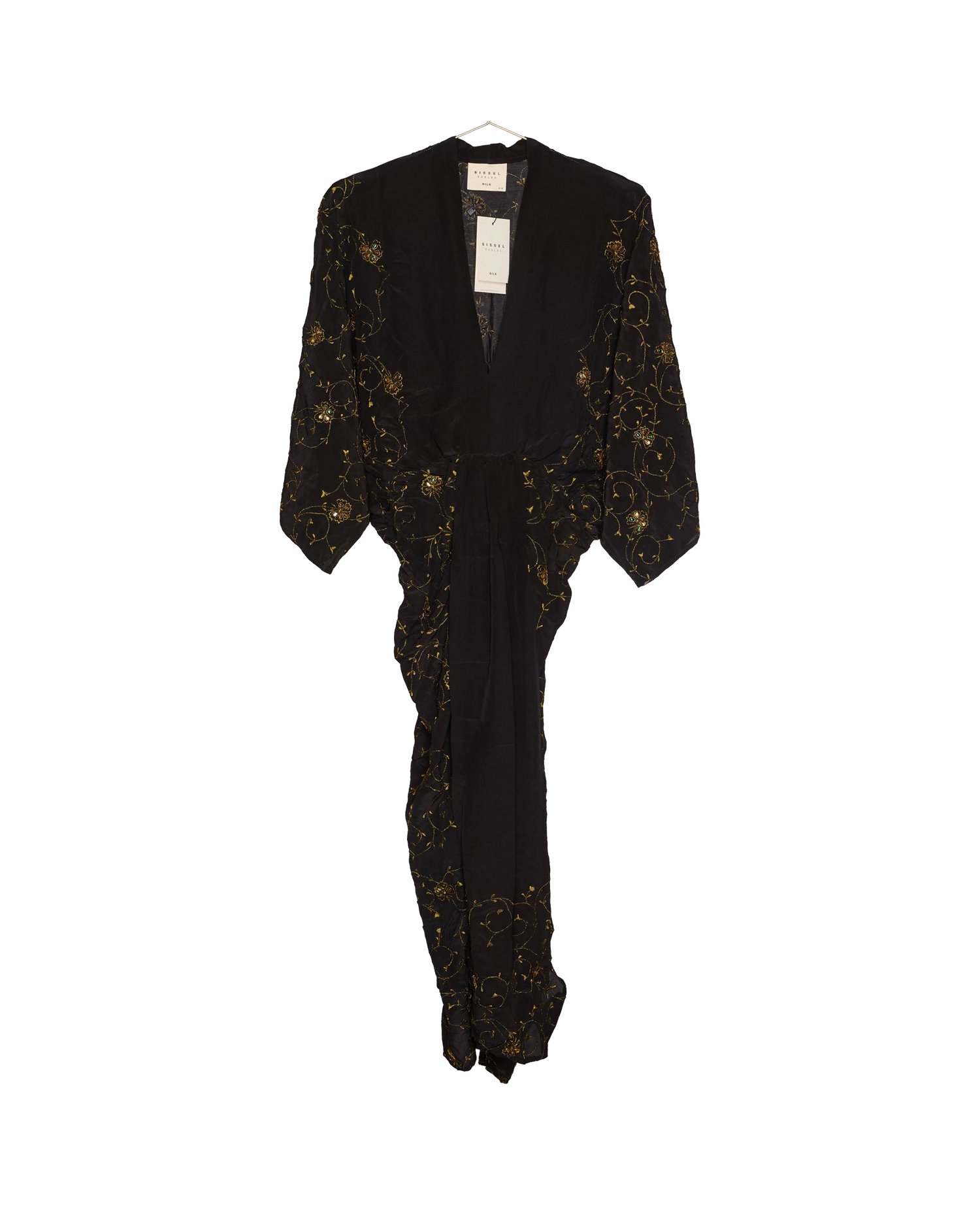 Juno SILK Dress Sparkling Black - No. 126