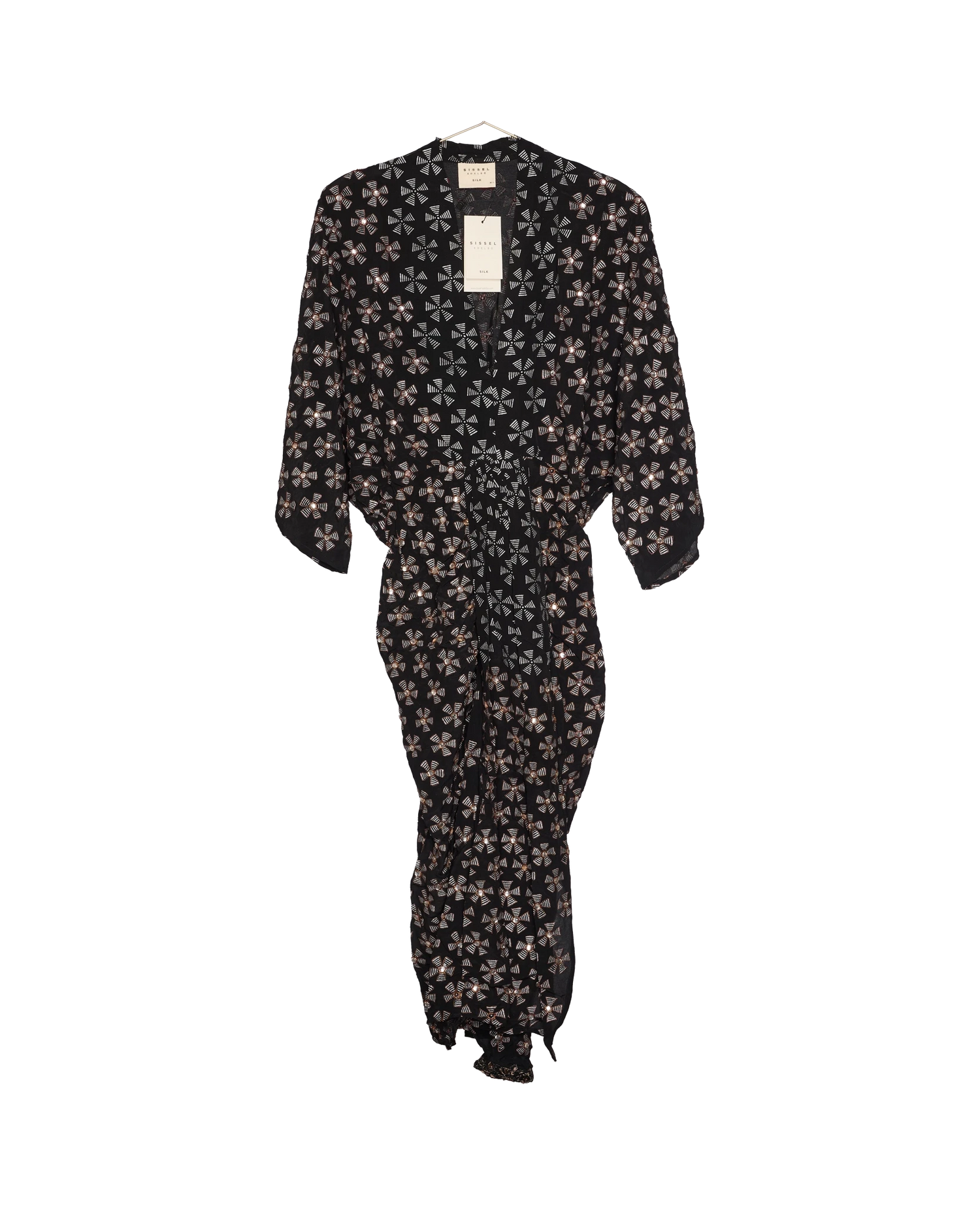 Juno SILK Dress Sparkling Black - No. 129