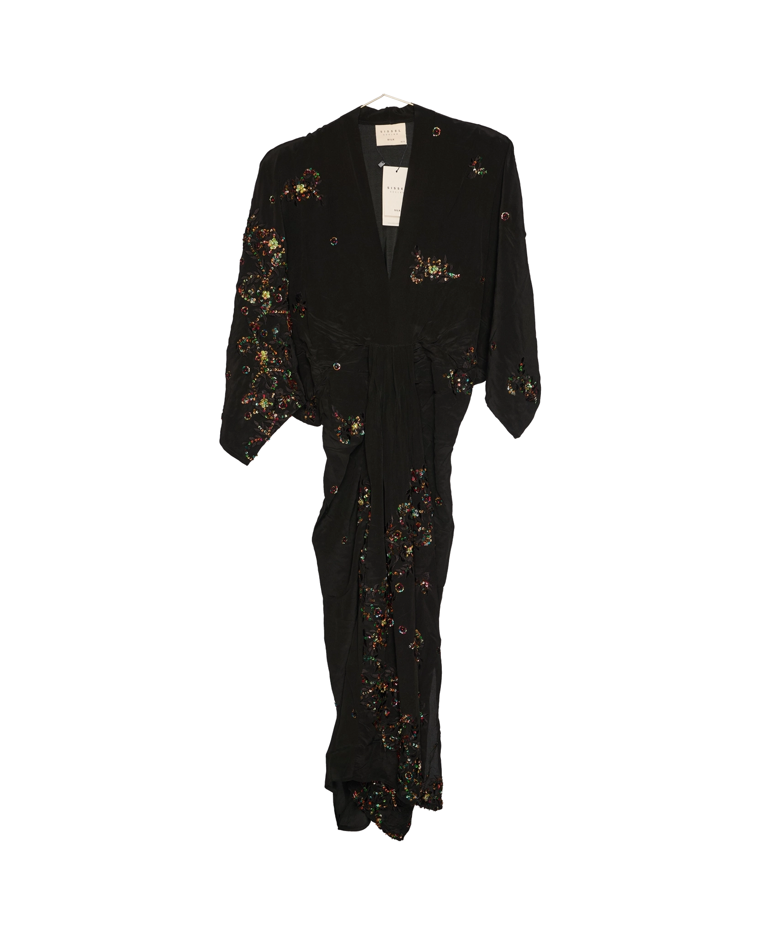 Juno SILK Dress Sparkling Black - No. 13
