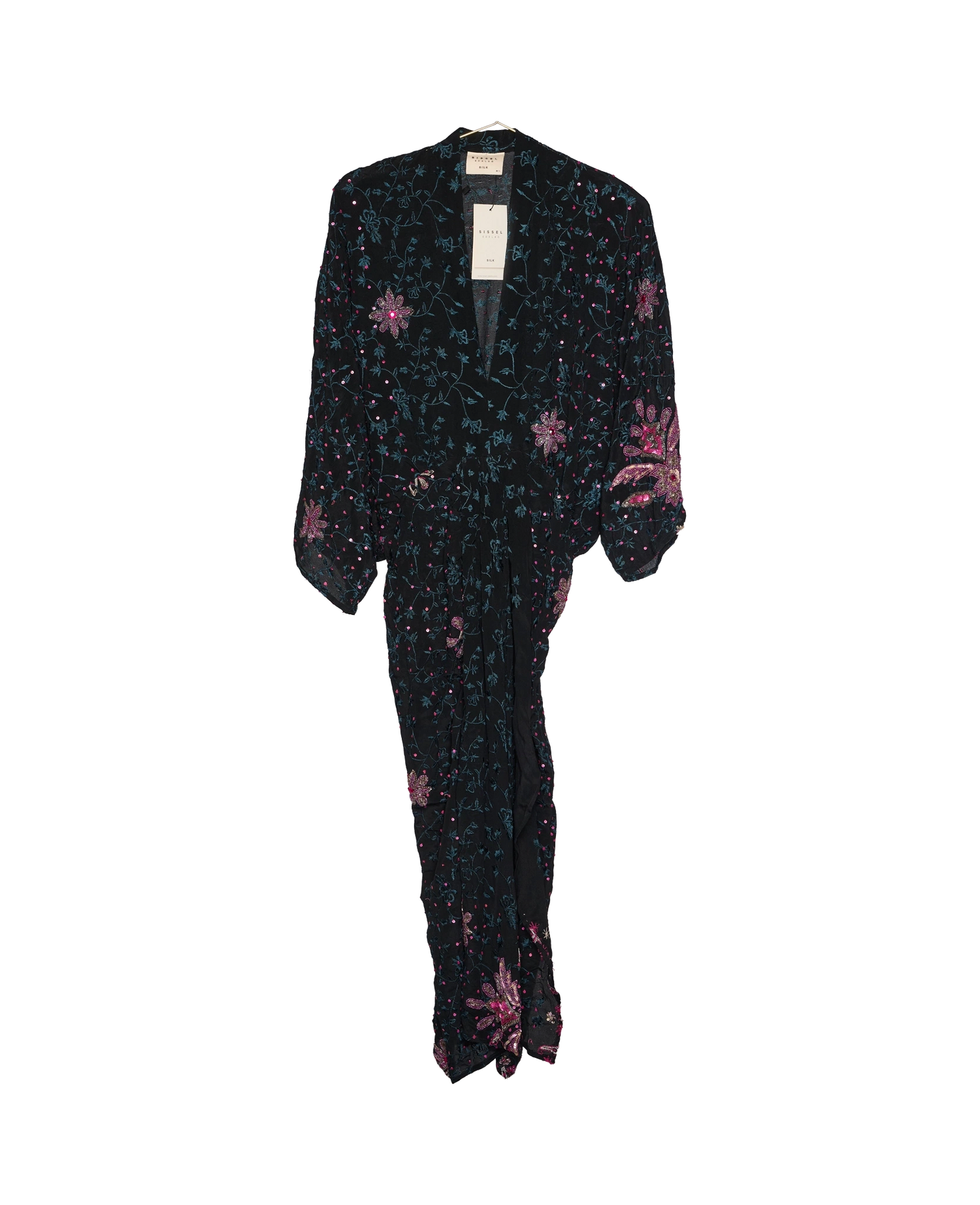 Juno SILK Dress Sparkling Black - No. 131