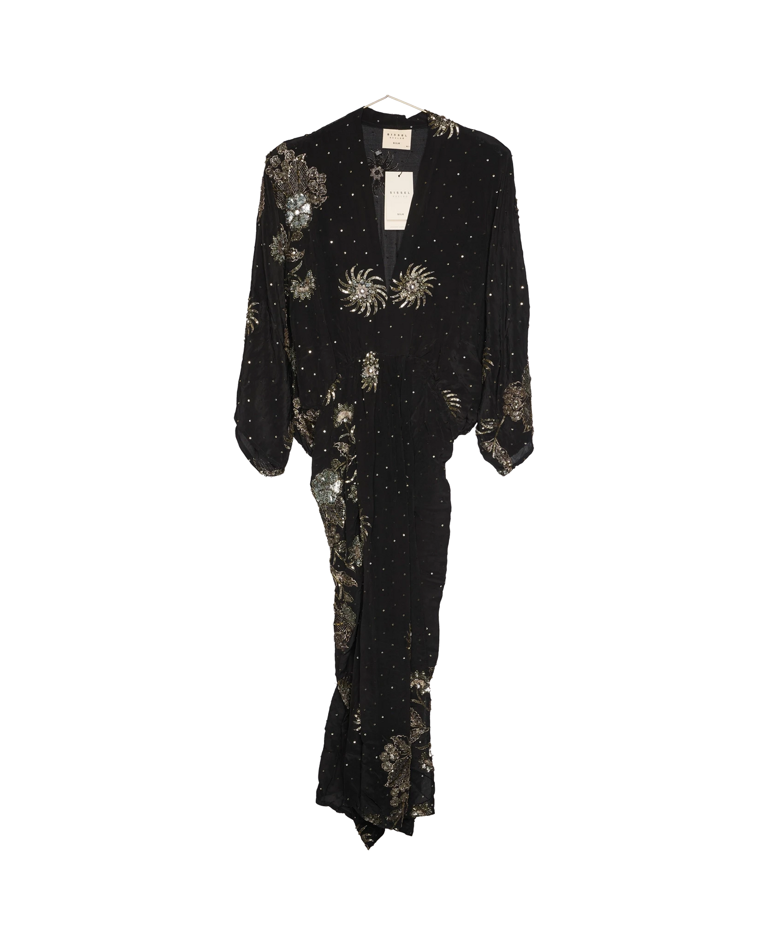 Juno SILK Dress Sparkling Black - No. 132