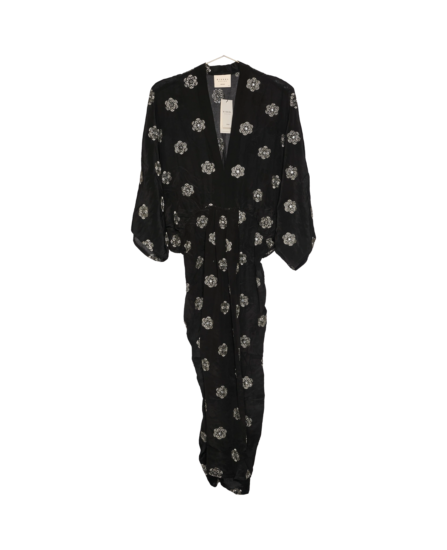 Juno SILK Dress Sparkling Black - No. 133