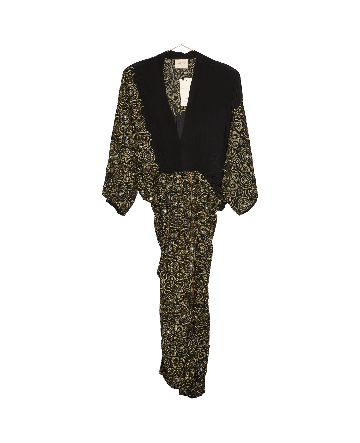Juno SILK Dress Sparkling Black - No. 134