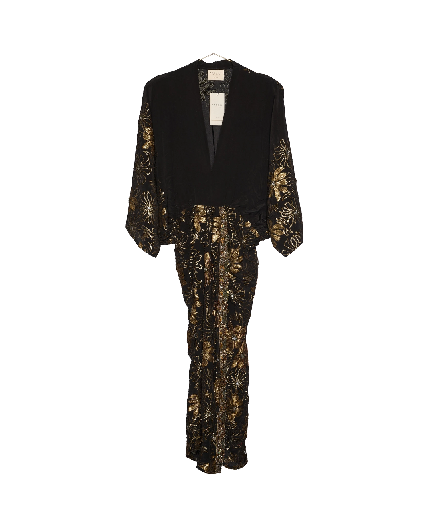 Juno SILK Dress Sparkling Black - No. 135