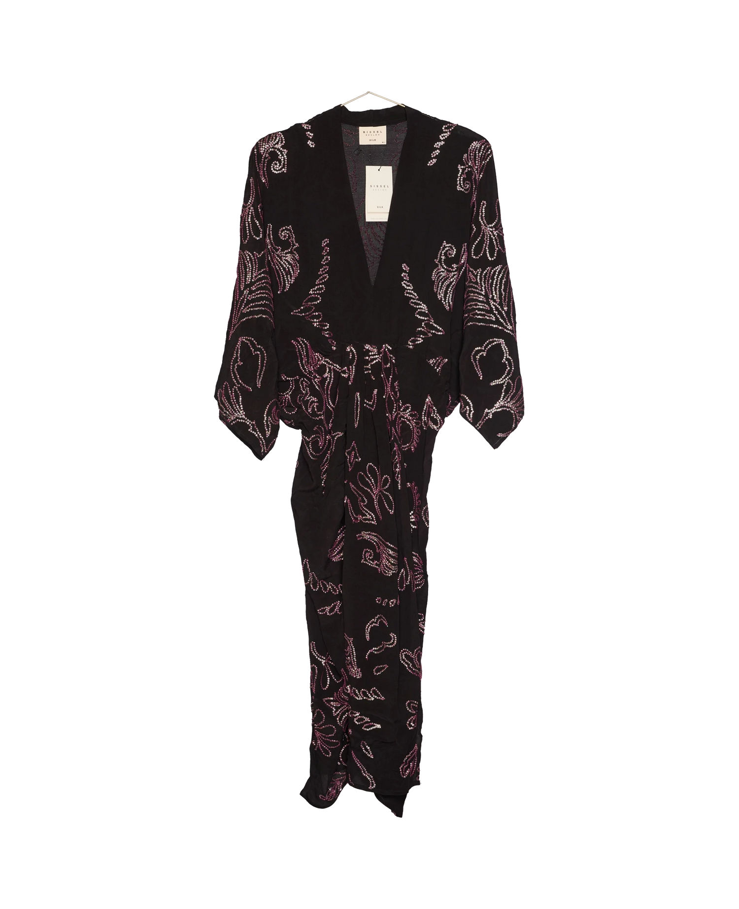 Juno SILK Dress Sparkling Black - No. 137