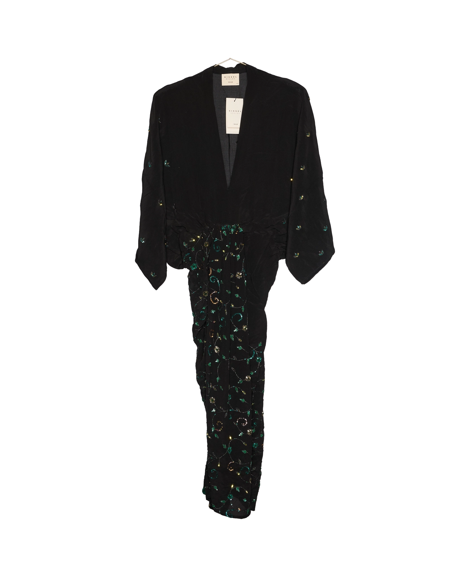 Juno SILK Dress Sparkling Black - No. 138