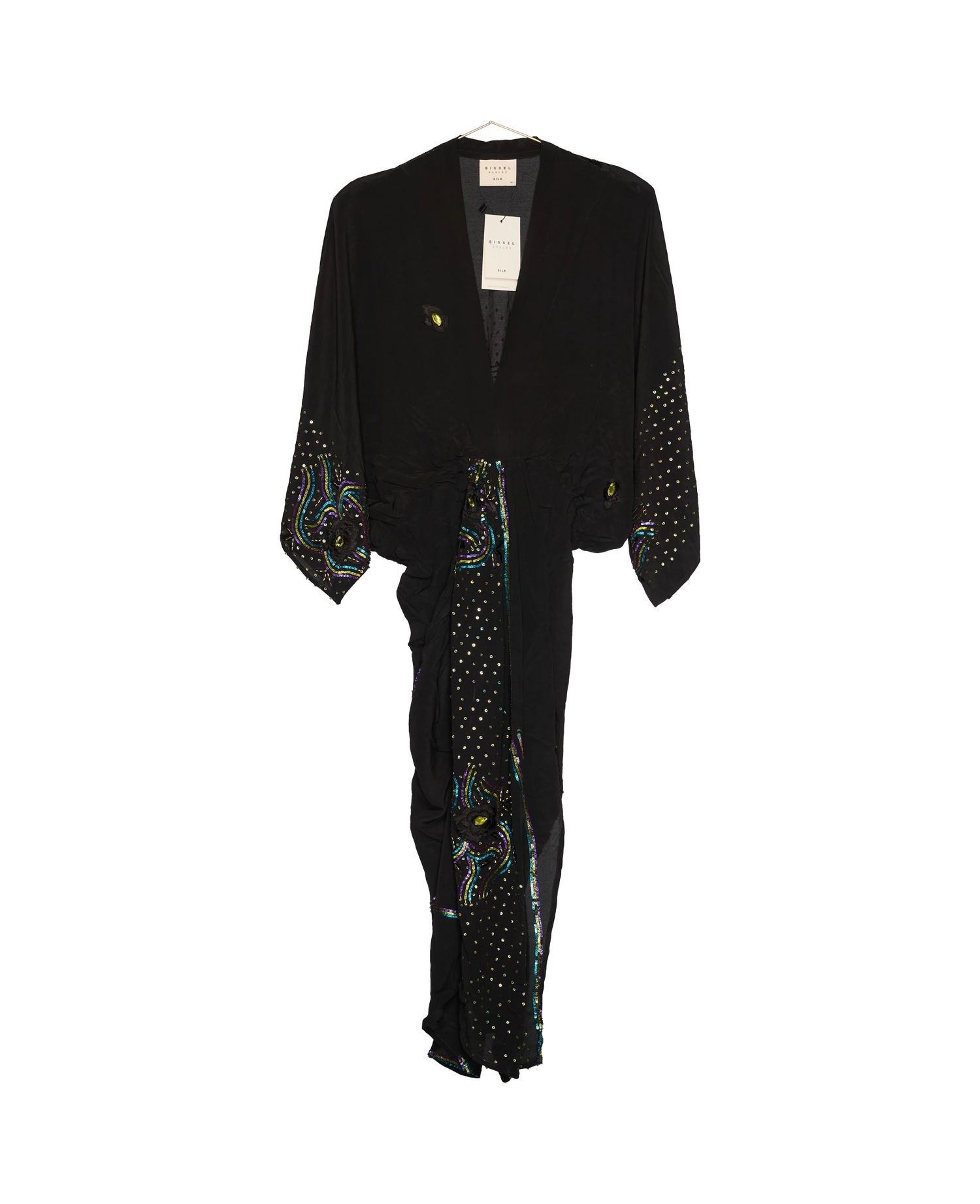 Juno SILK Dress Sparkling Black - No. 139