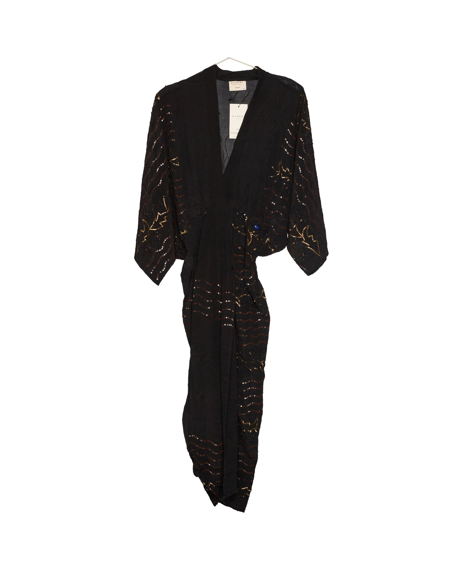 Juno SILK Dress Sparkling Black - No. 140