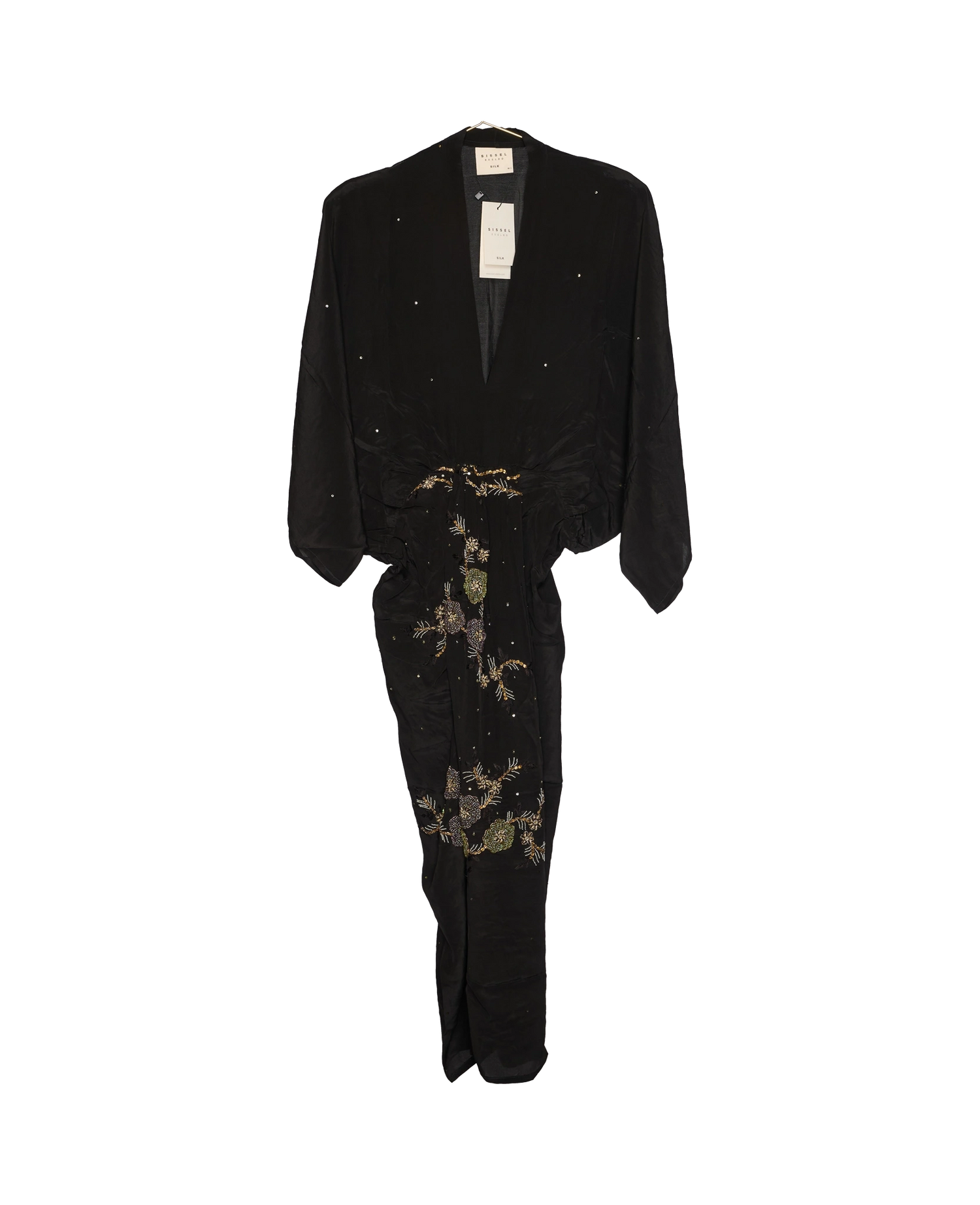 Juno SILK Dress Sparkling Black - No. 141