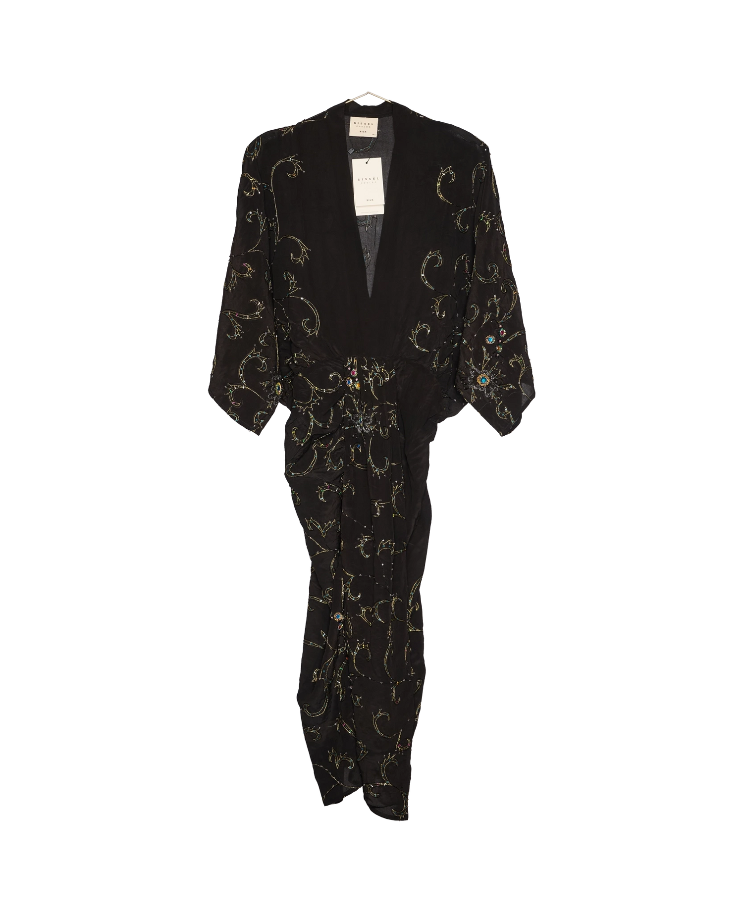 Juno SILK Dress Sparkling Black - No. 142