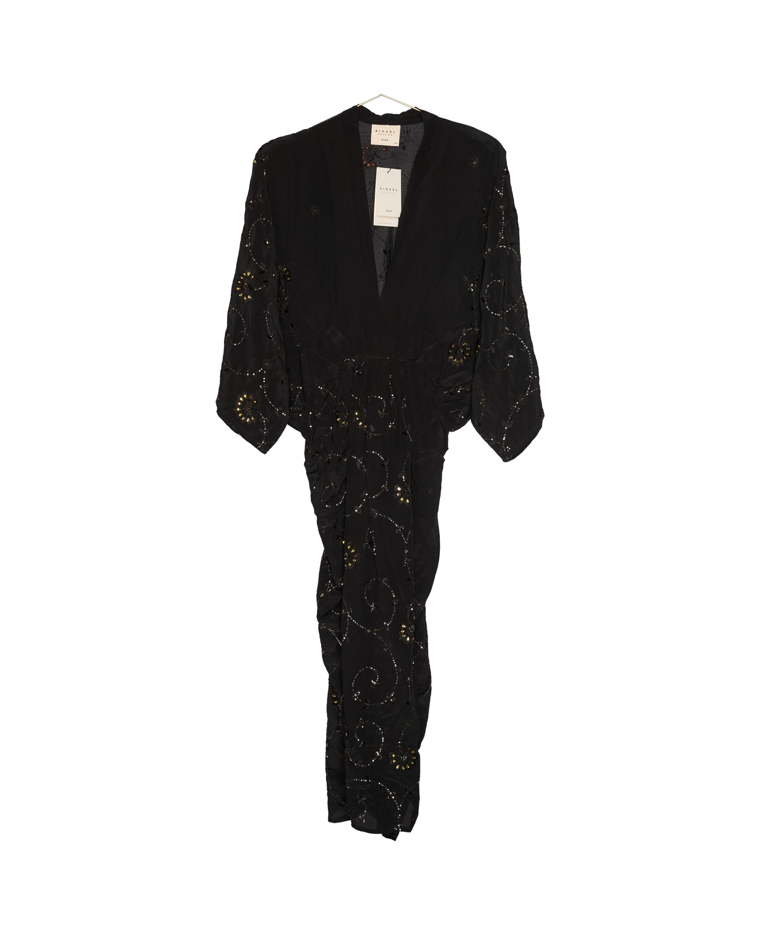 Juno SILK Dress Sparkling Black - No. 143