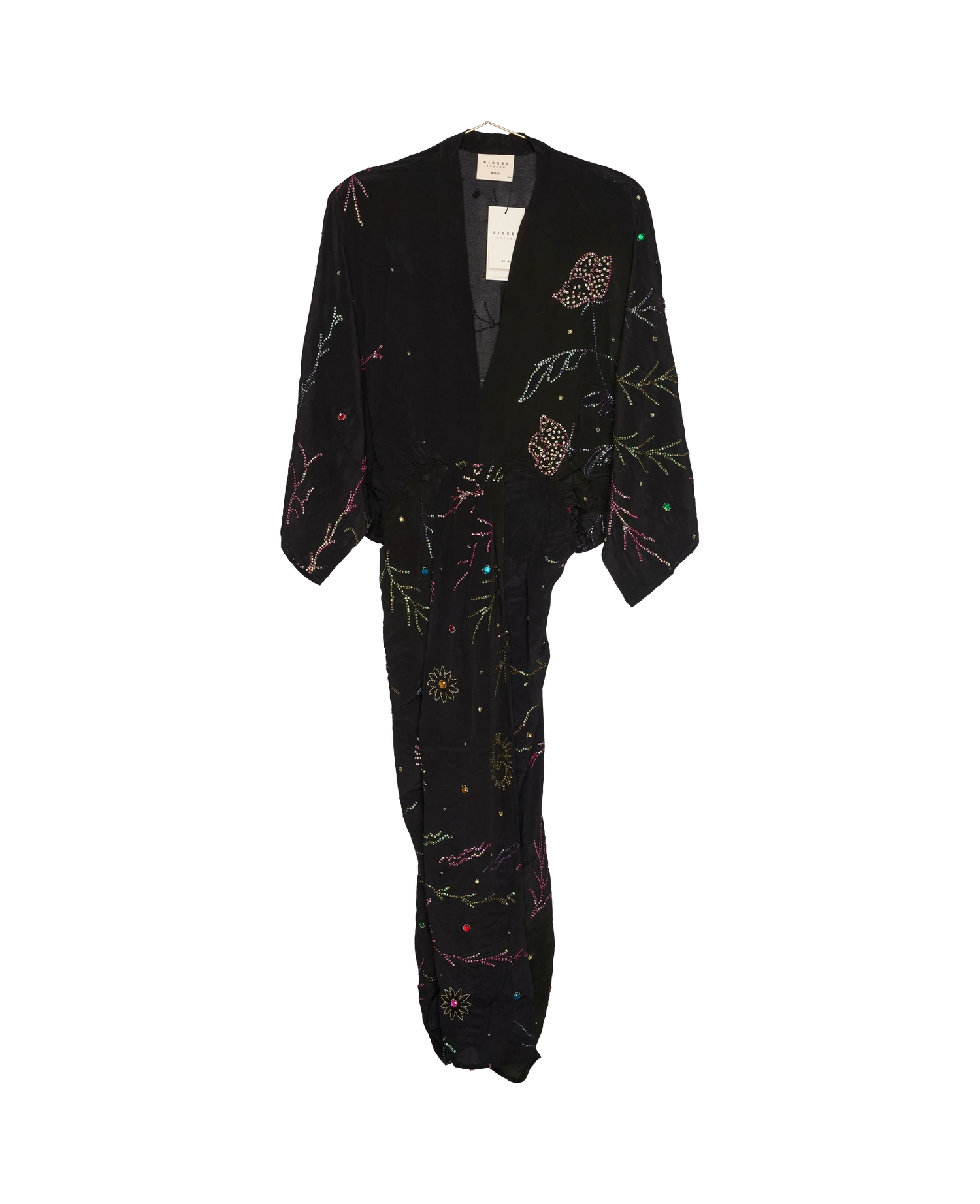 Juno SILK Dress Sparkling Black - No. 145