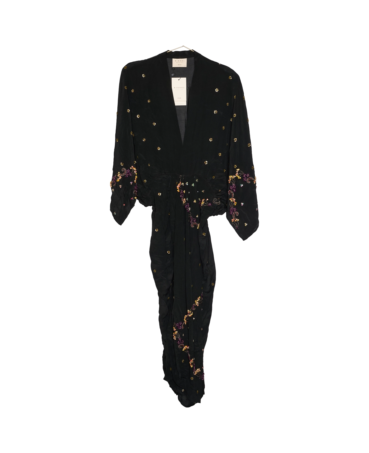 Juno SILK Dress Sparkling Black - No. 147