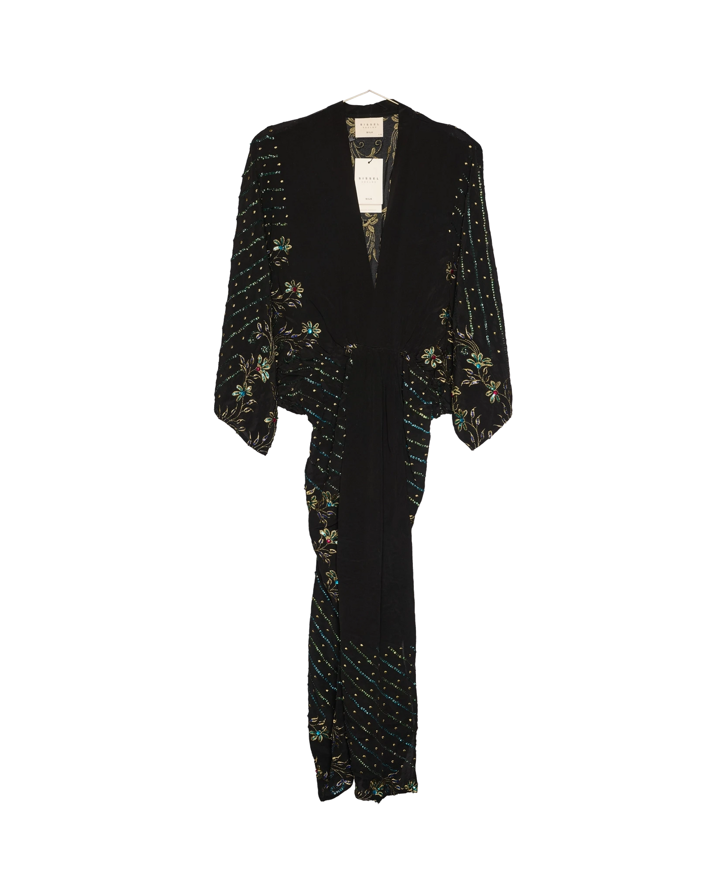 Juno SILK Dress Sparkling Black - No. 148