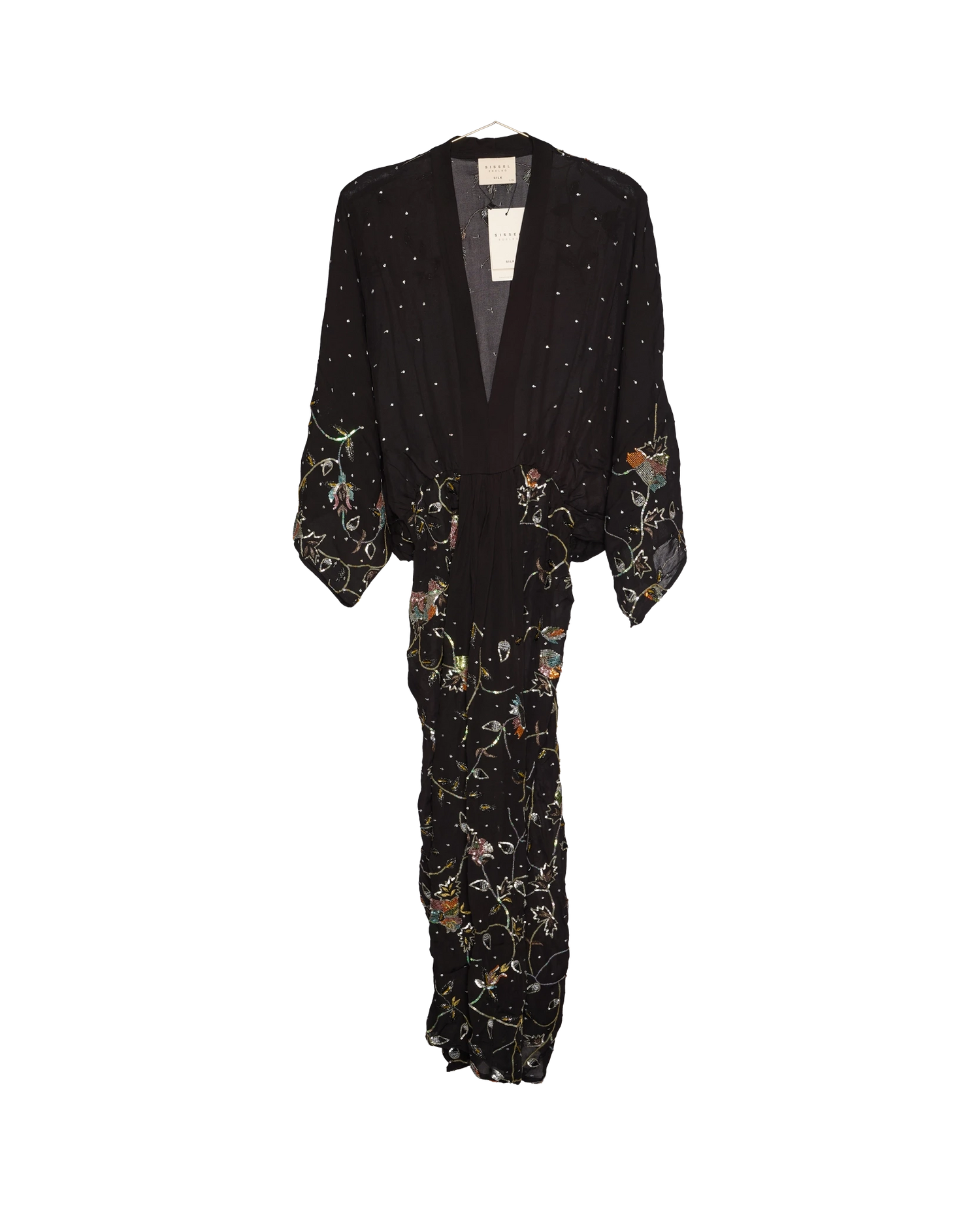 Juno SILK Dress Sparkling Black - No. 149