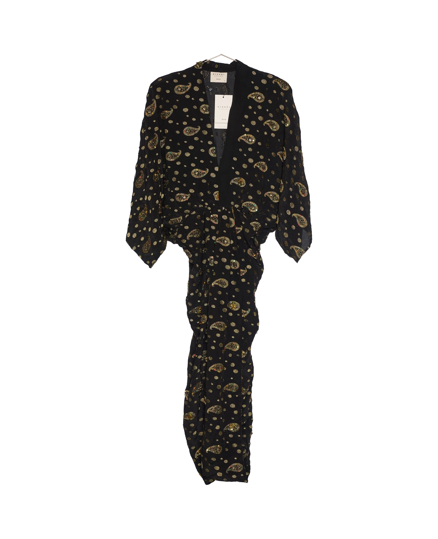 Juno SILK Dress Sparkling Black - No. 154