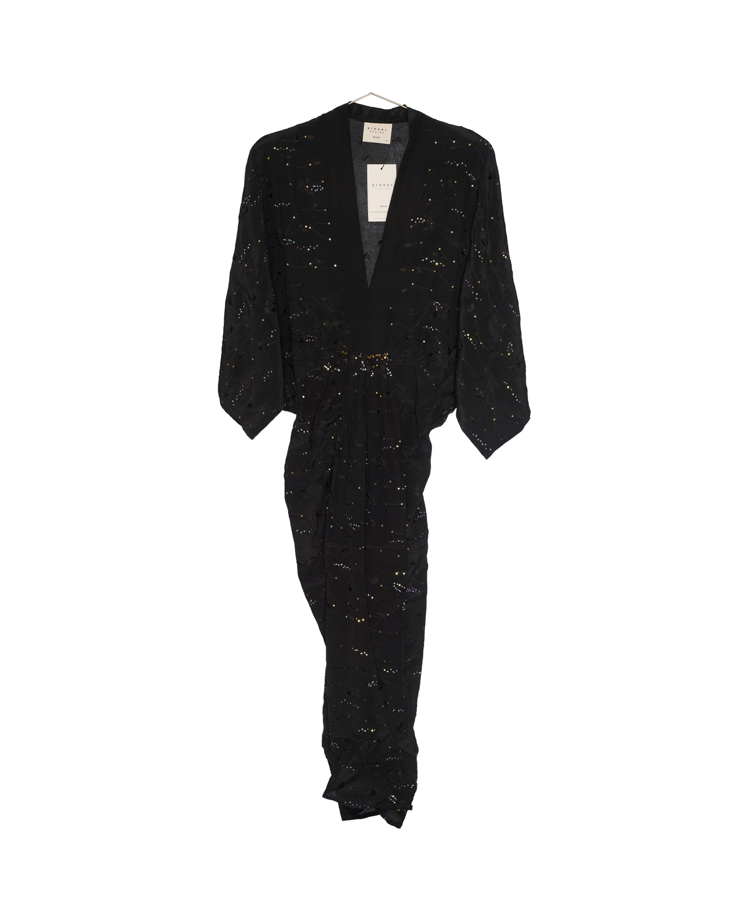 Juno SILK Dress Sparkling Black - No. 155