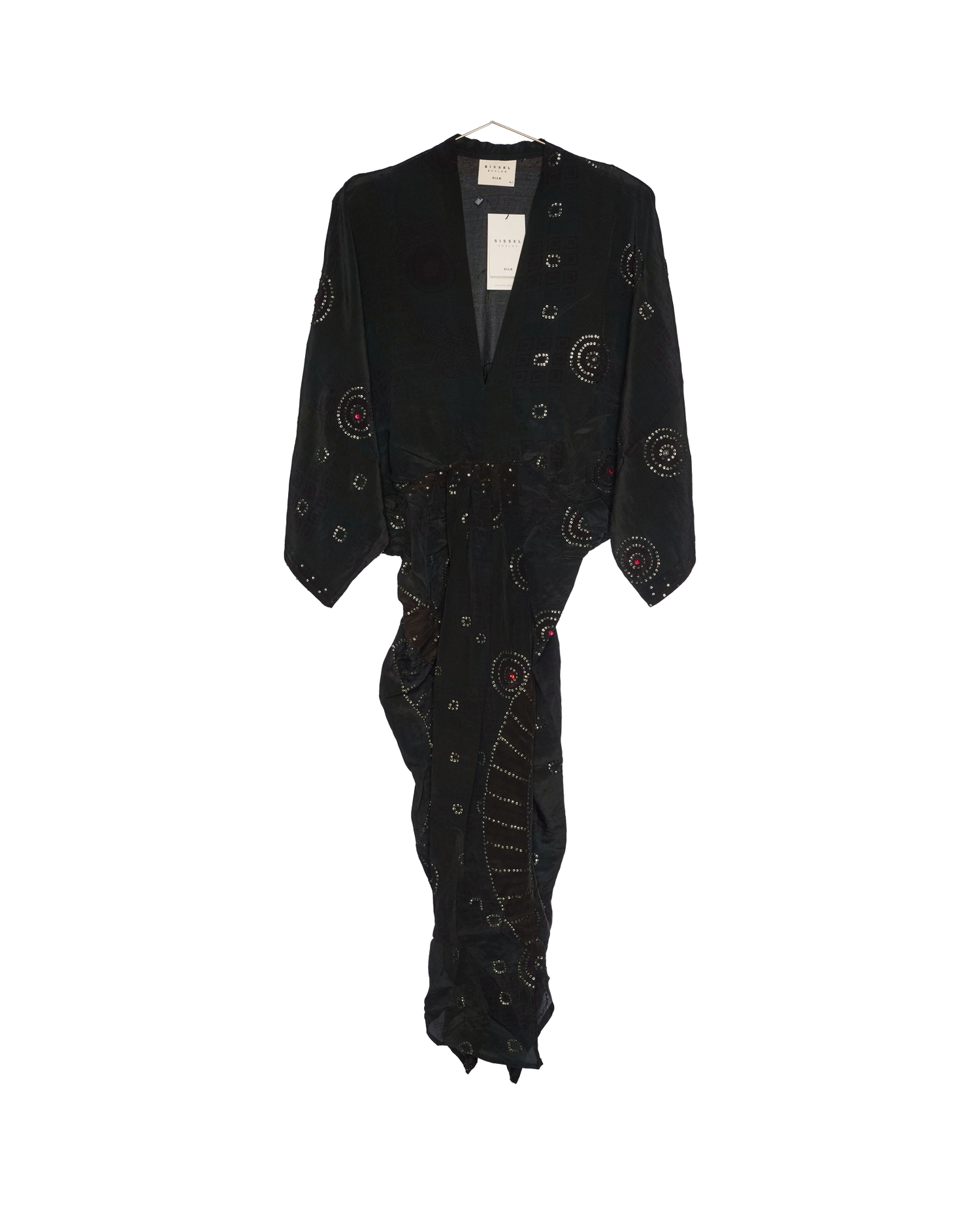 Juno SILK Dress Sparkling Black - No. 156