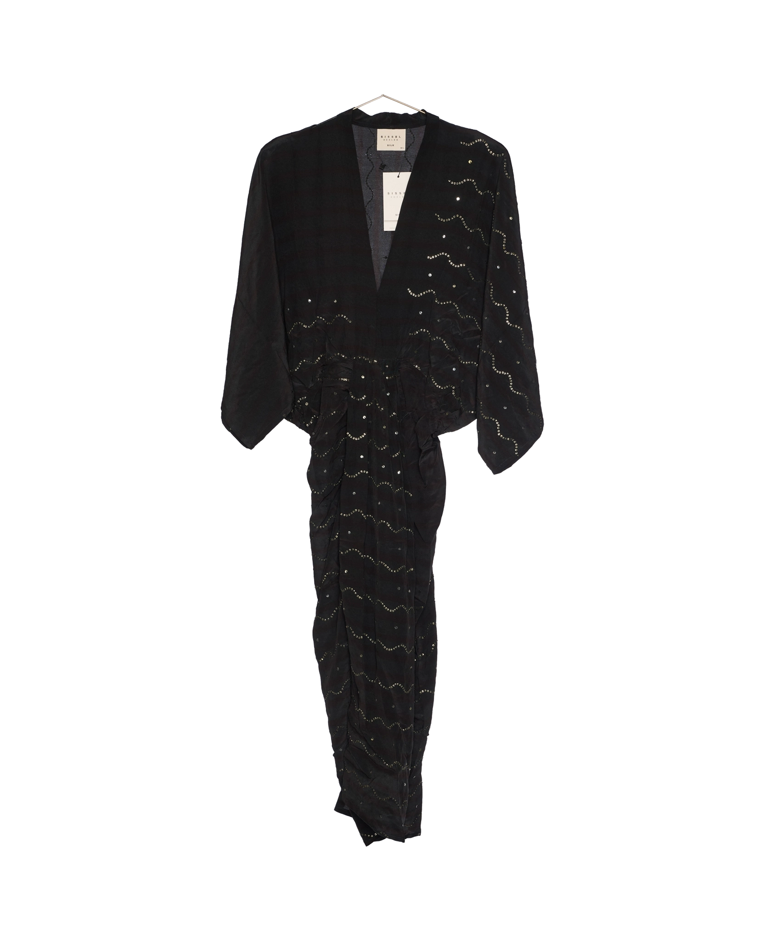 Juno SILK Dress Sparkling Black - No. 158