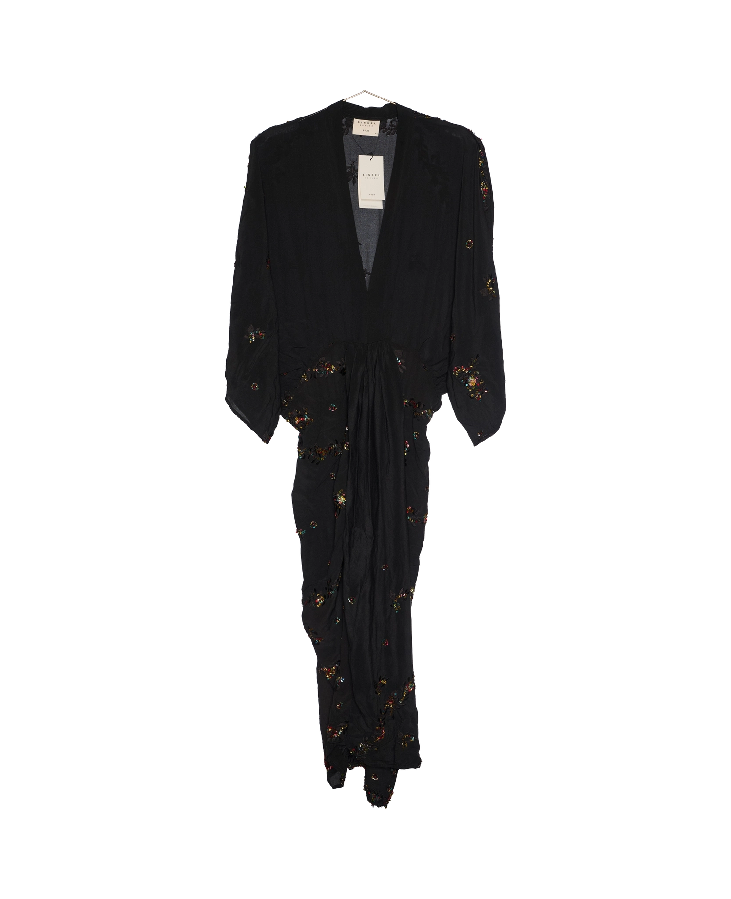 Juno SILK Dress Sparkling Black - No. 159