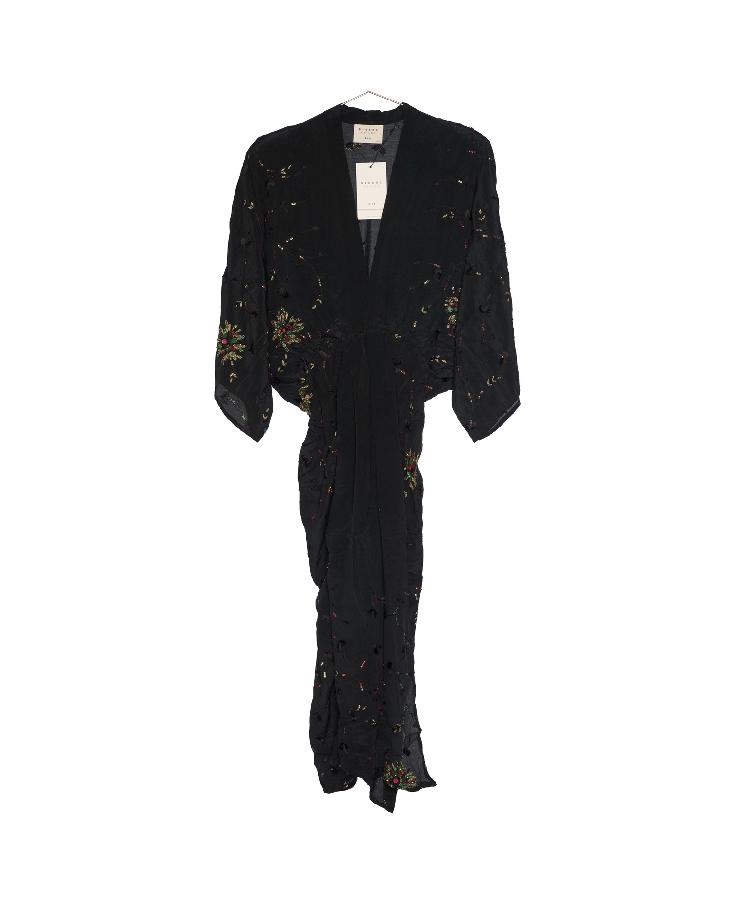 Juno SILK Dress Sparkling Black - No. 161