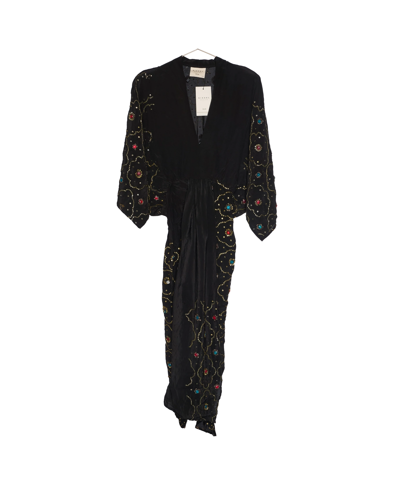 Juno SILK Dress Sparkling Black - No. 164