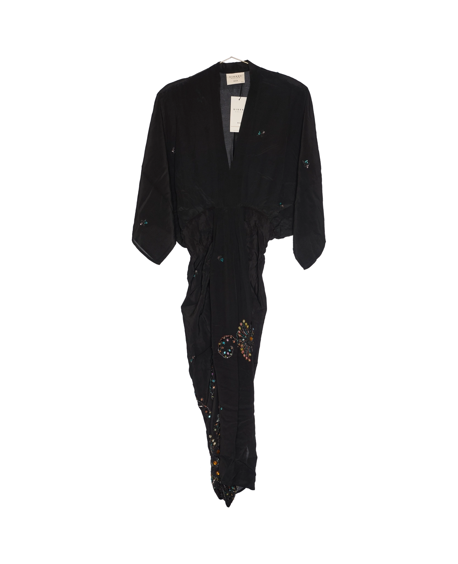 Juno SILK Dress Sparkling Black - No. 166