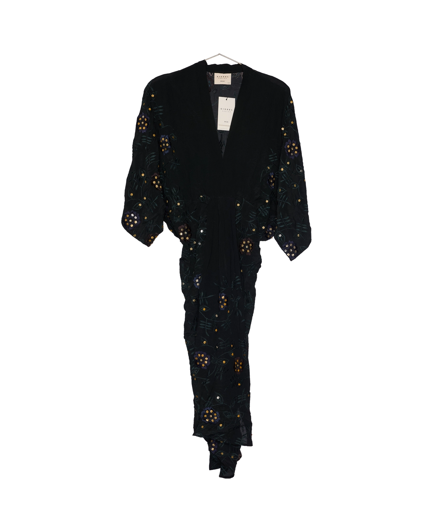 Juno SILK Dress Sparkling Black - No. 173