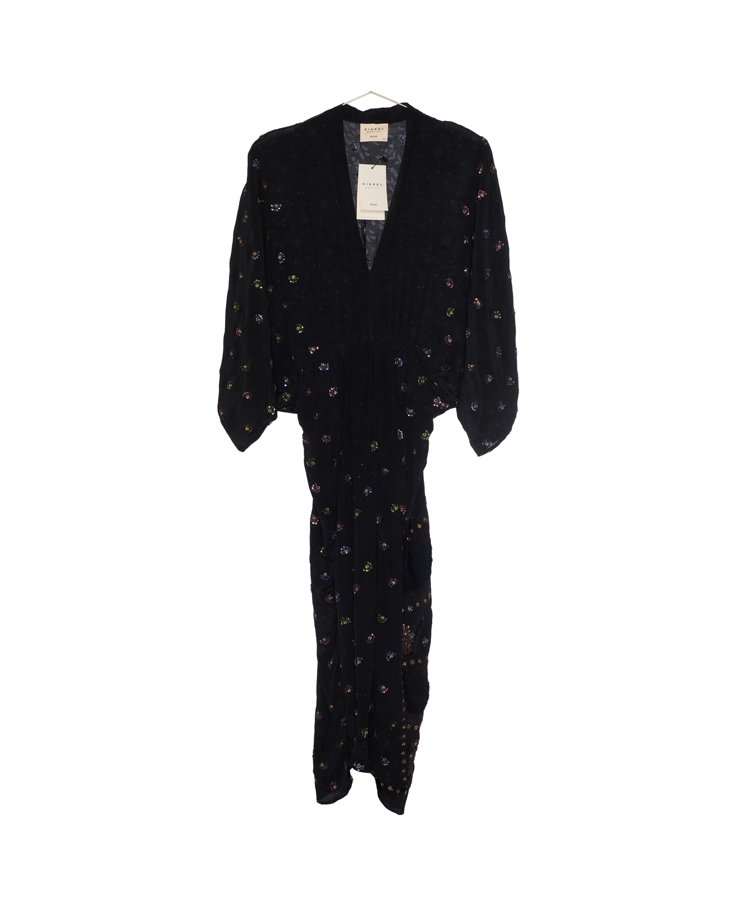 Juno SILK Dress Sparkling Black - No. 174