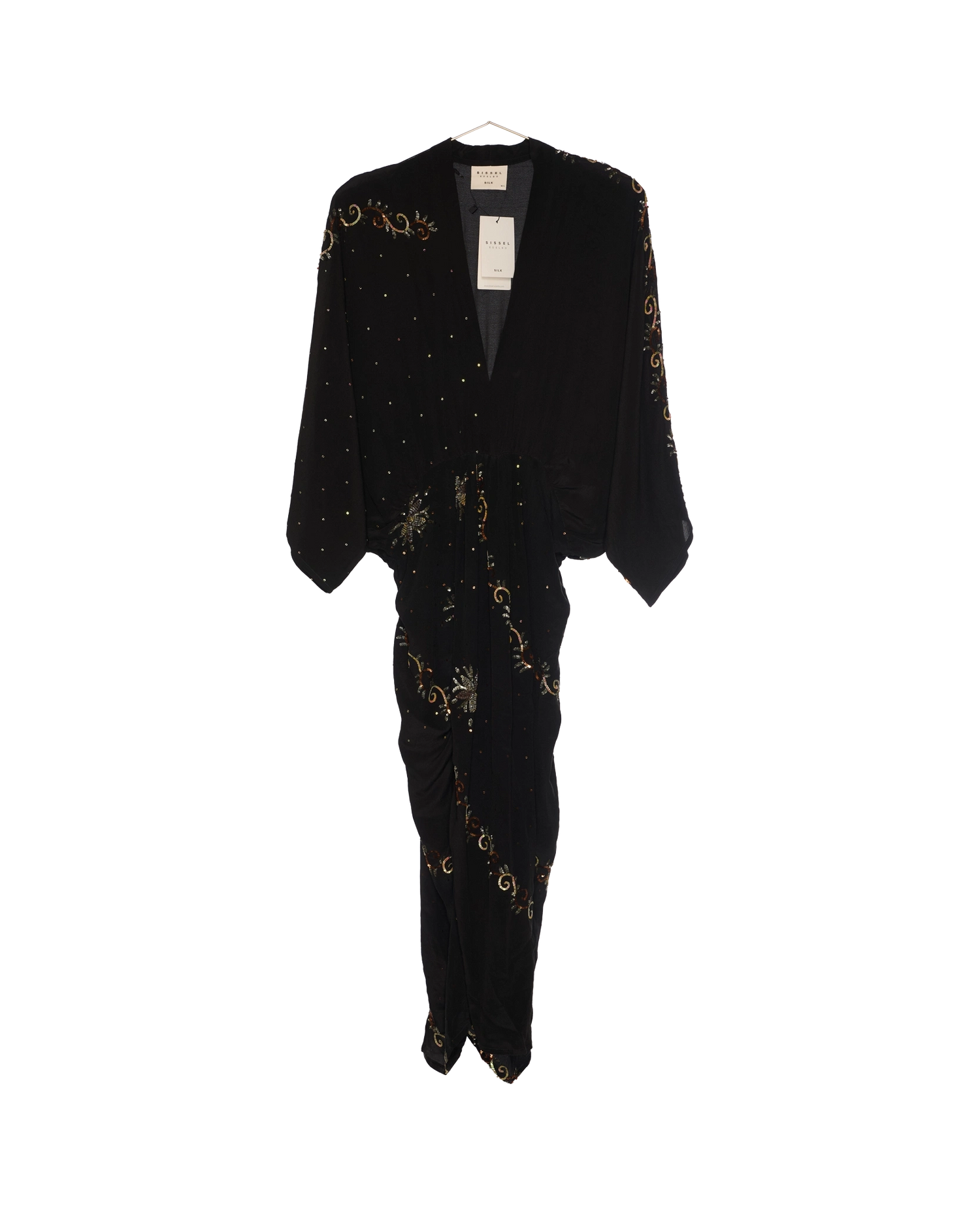 Juno SILK Dress Sparkling Black - No. 175