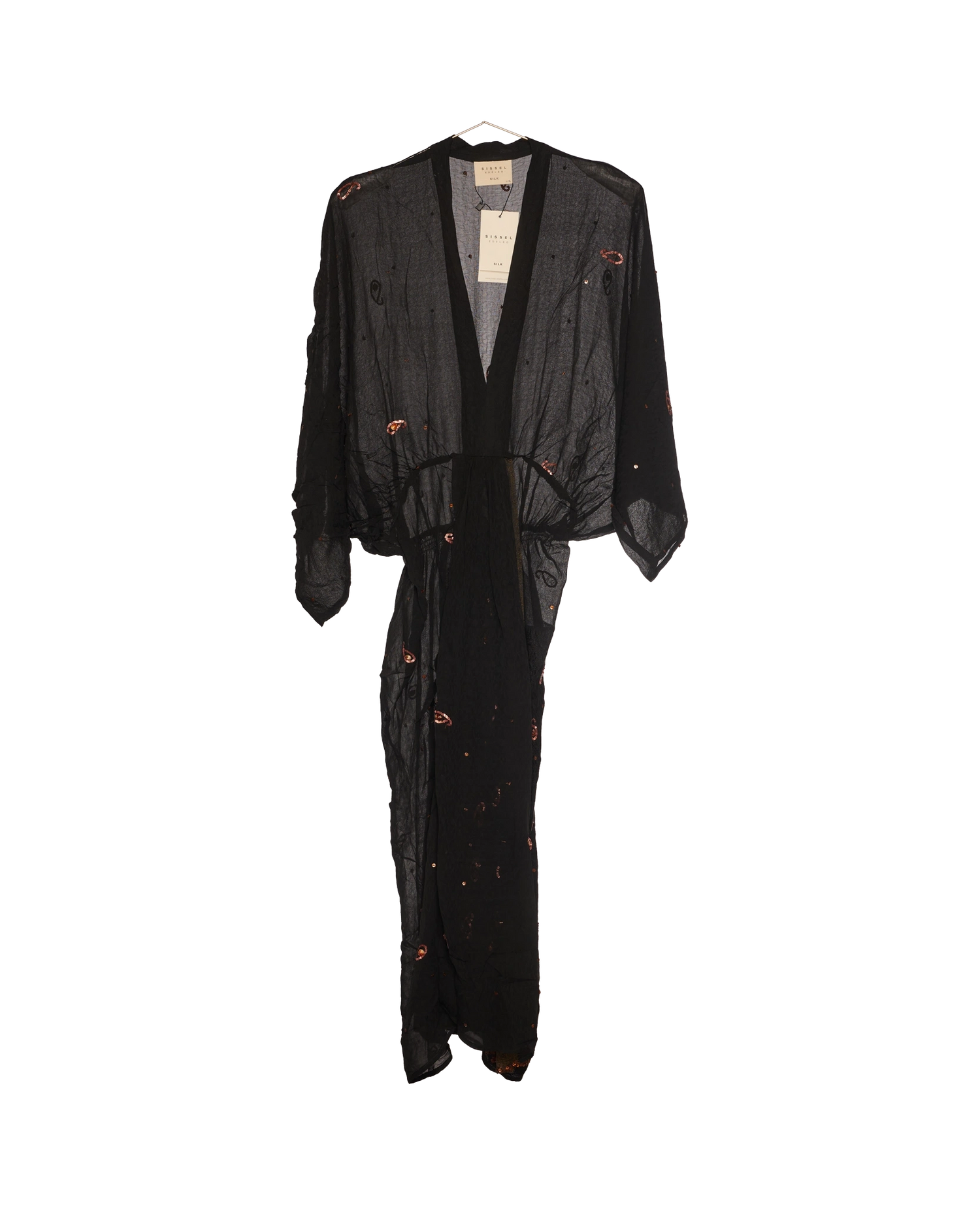 Juno SILK Dress Sparkling Black - No. 188