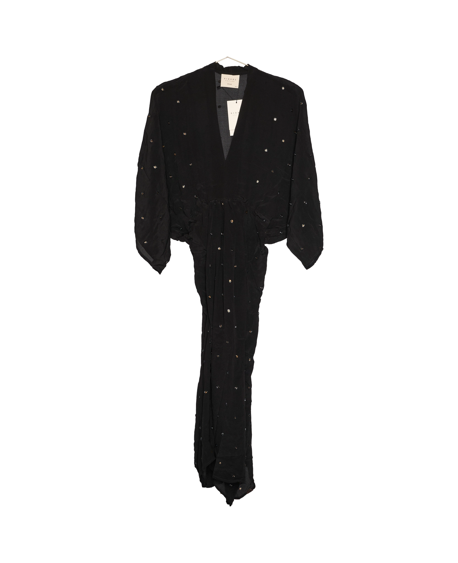 Juno SILK Dress Sparkling Black - No. 28