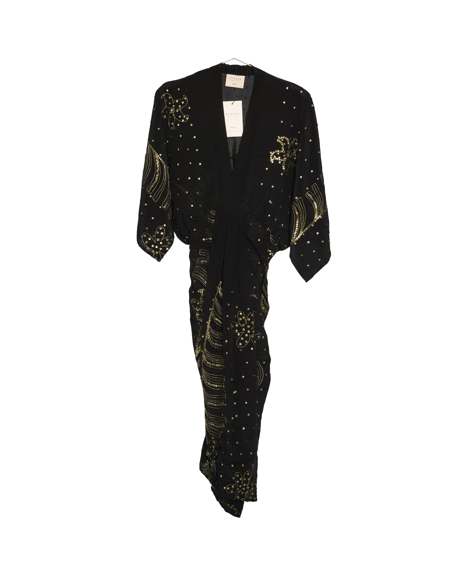 Juno SILK Dress Sparkling Black - No. 33