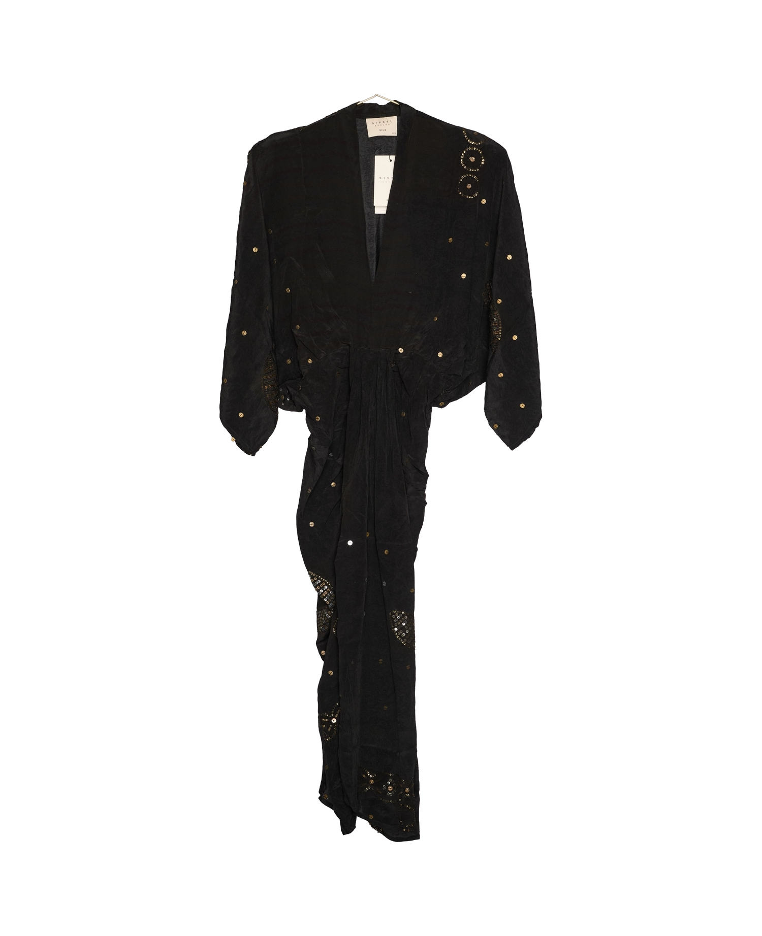 Juno SILK Dress Sparkling Black - No. 34