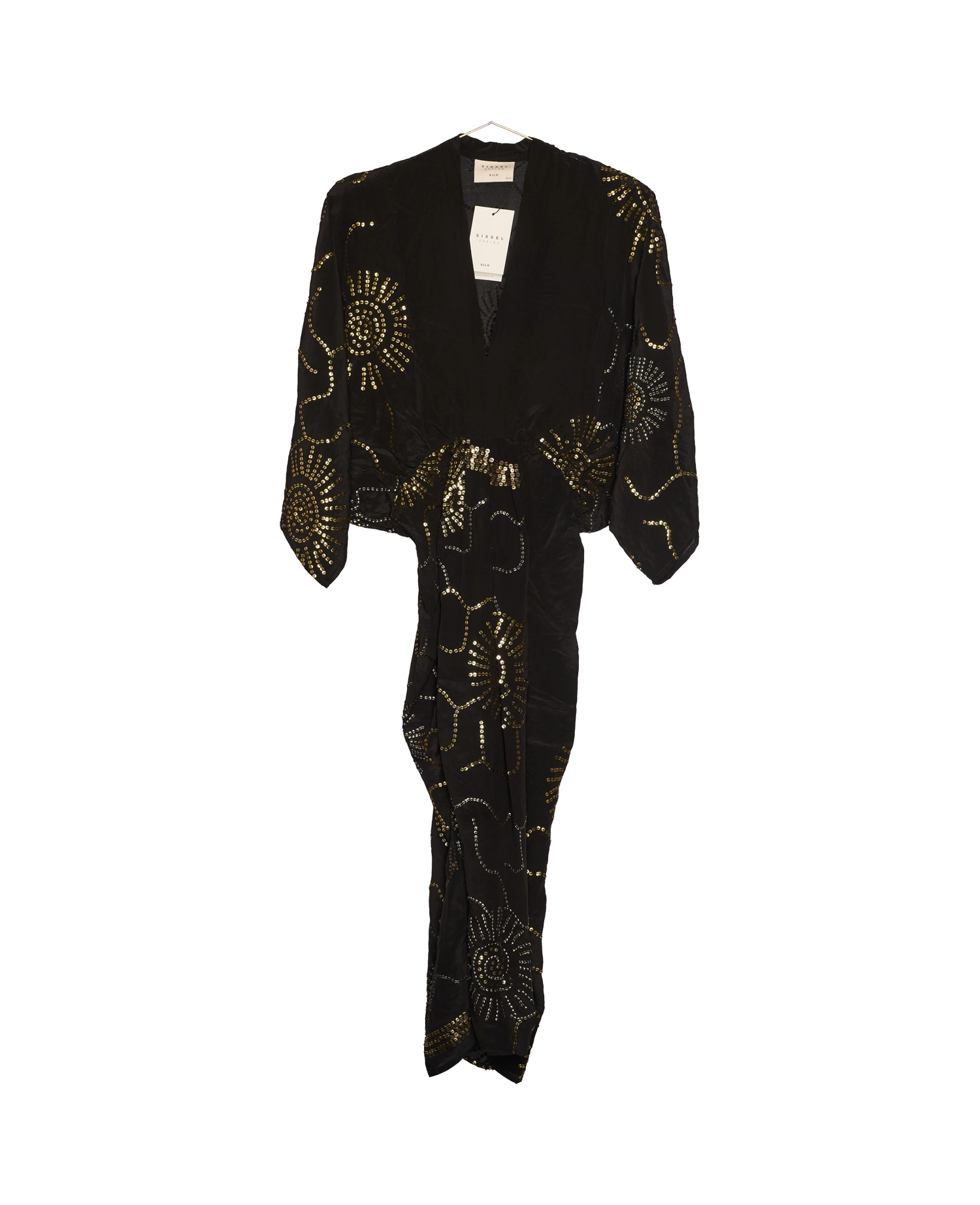 Juno SILK Dress Sparkling Black - No. 49