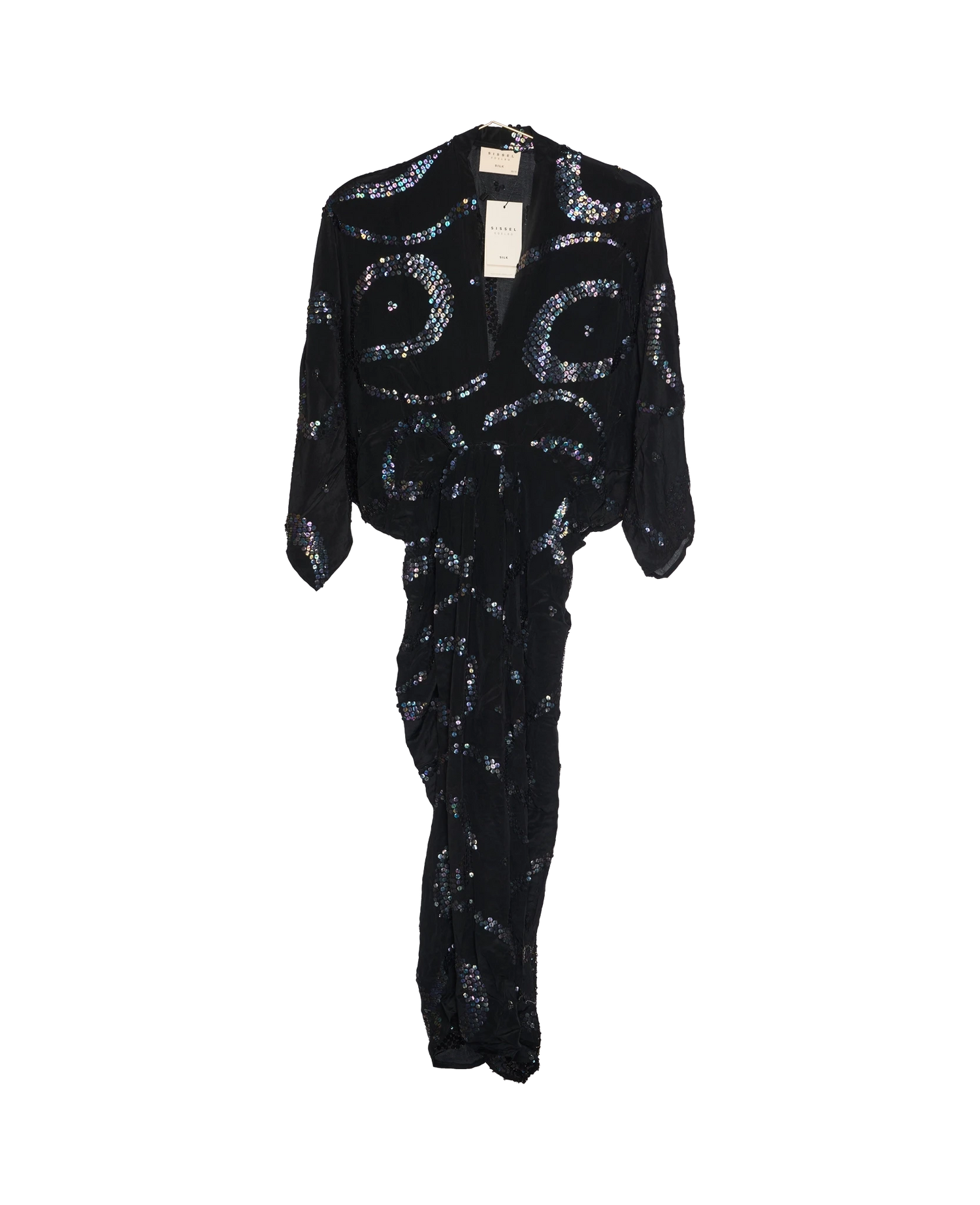 Juno SILK Dress Sparkling Black - No. 5