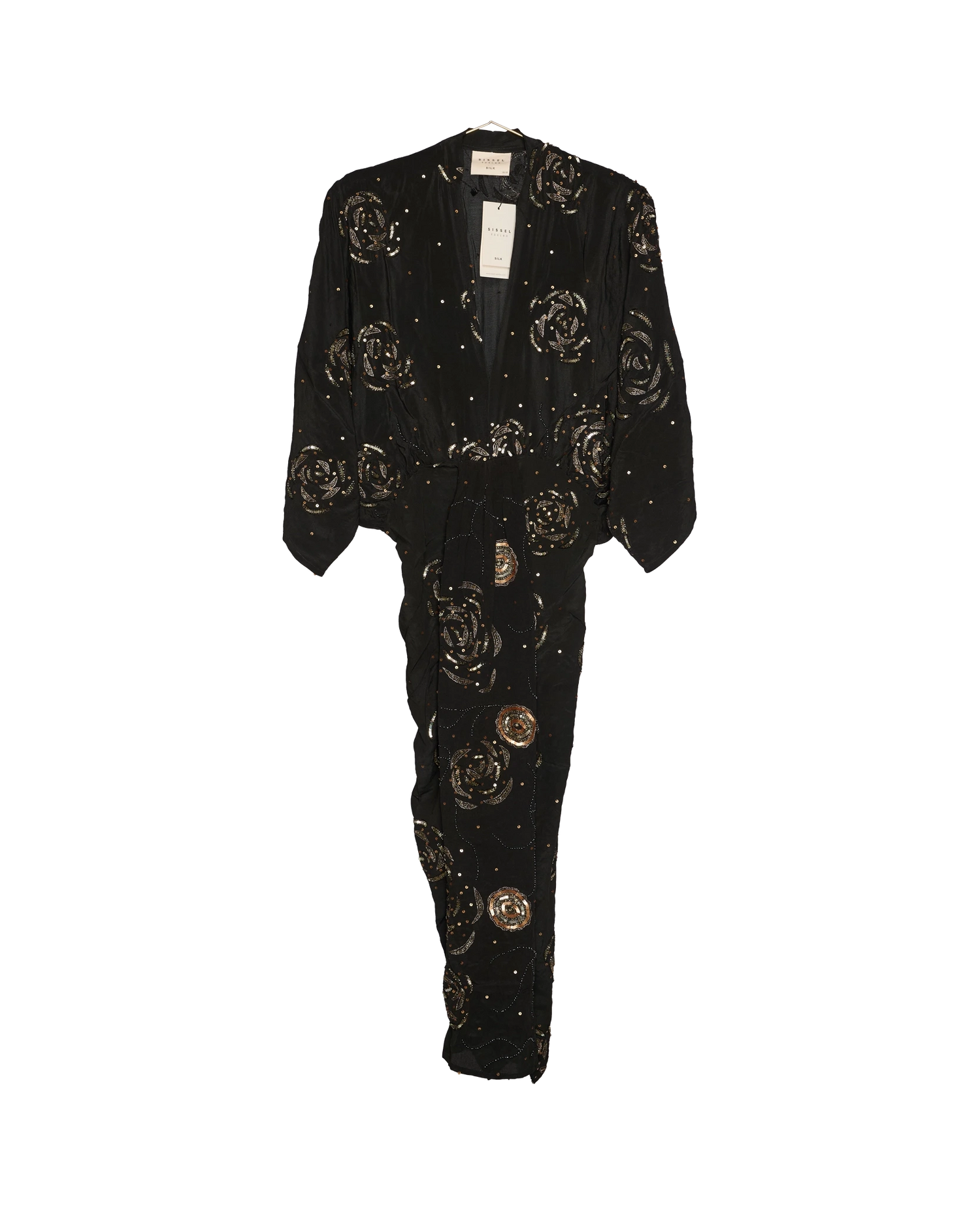Juno SILK Dress Sparkling Black - No. 55